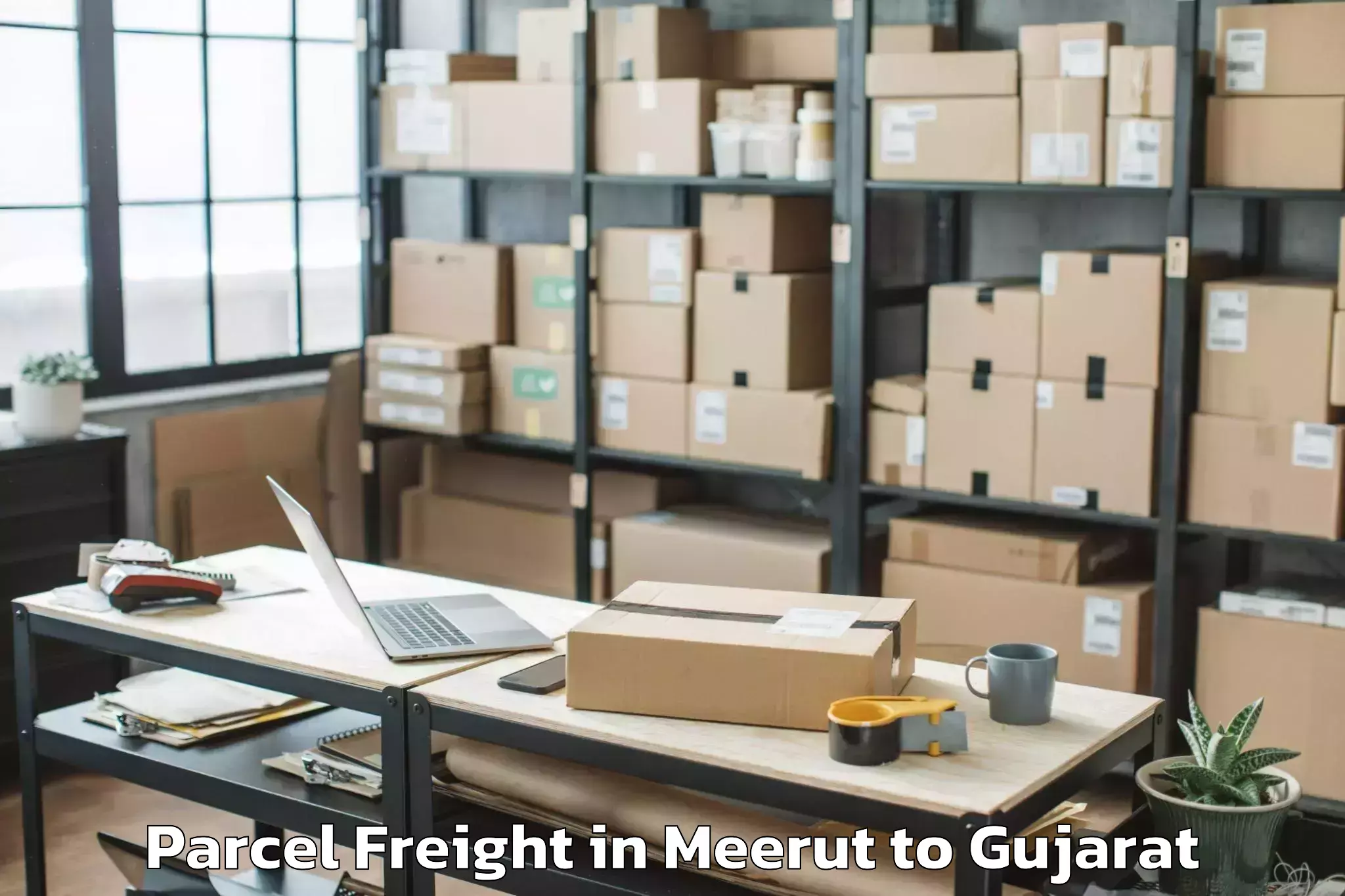 Get Meerut to Dhandhuka Parcel Freight